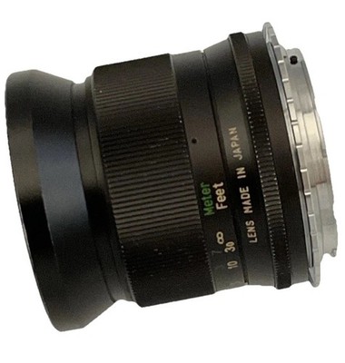 Vivitar 28mm F2.5 with Nikon F mount adapted to fit Canon EF Cameras . Near Mint