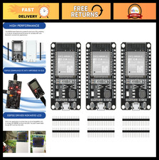3pcs ESP32 Development Board 2.4GHz WiFi Bluetooth Dual-Core Microcontroller CP2