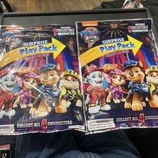 2 Nickelodeon Paw Patrol the Movie Surprise Play Pack Grab Go New