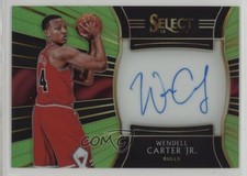 2018 Select Rookie Signatures Neon Green Prizm 14/99 Wendell Carter Jr Auto 16zo