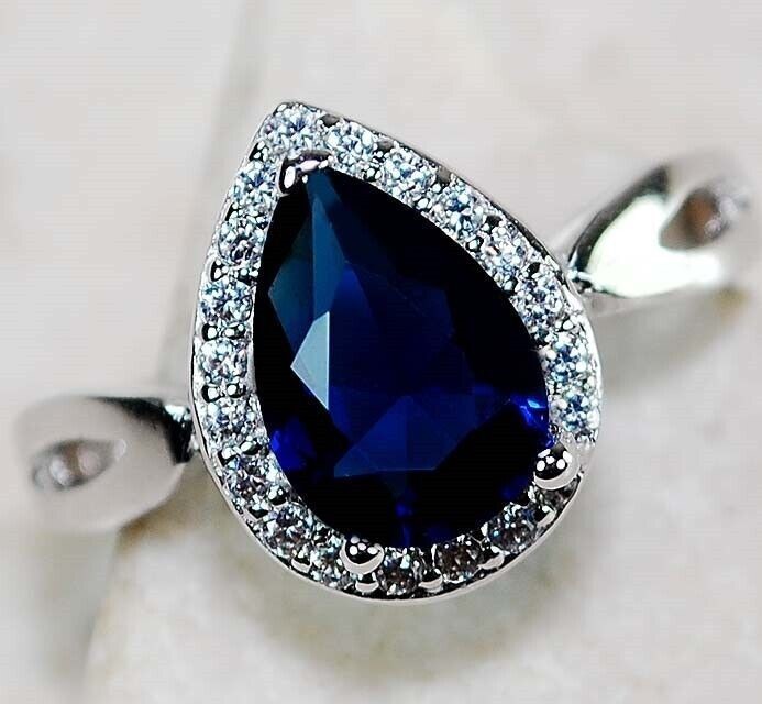 1CT Heat Treated Kyanite 925 Solid Sterling Silver Ring Sz 6 U3-4