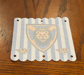 Lego Cloth Lion Knights Blue White Stripe 6098 6091 King Leo Castle banner flag