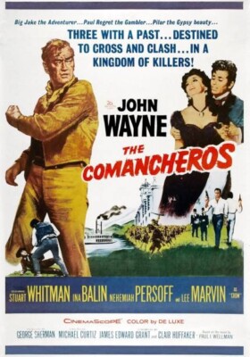 Historic The Comancheros 1961 Movie Advertising Postcard