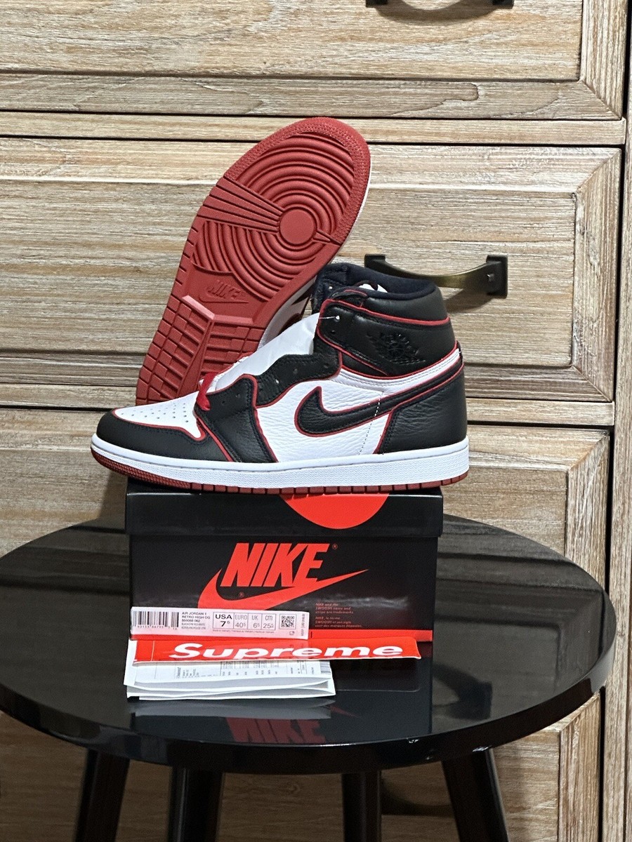 DS New Air Jordan 1 Retro High Bloodline Sz-7.5 555088 062 W  display picture 1