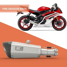FDB silenciador deslizable escape tubos medios aptos para Yamaha 2006 10 15 2019 YZF R6 R600 T2