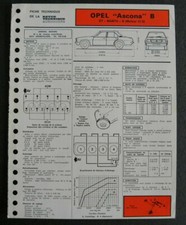 Moteur Opel ASCONA