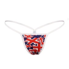 Womens mini Thongs Micro G-strings Knickers Sexy Bikini T-Back Underwear Flag