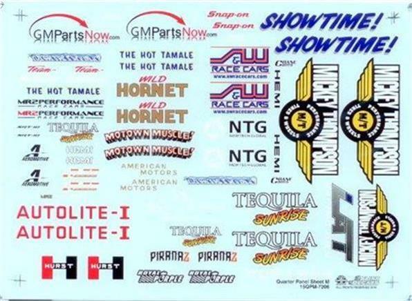 Slixx 7206 M Quarter Panel 1/24 1/25 Drag waterslide decal | eBay