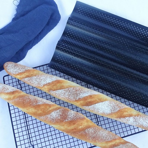 Non-stick French Baguette Pan Bread Baking Mould Loaves Mold Cooking Tray DX - Picture 6 of 22