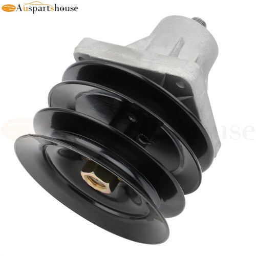 Spindle Assembly w/ Pulley for Troy Bilt LX460 MTD White LT546G Exmark 618-04134 - Picture 8 of 16