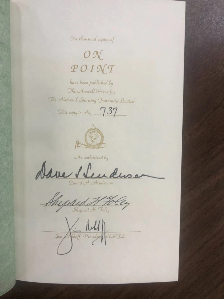 On Point A Bedside Reader for Hunters & Fishermen Amwell Press #737/1000 - Image 3 of 4