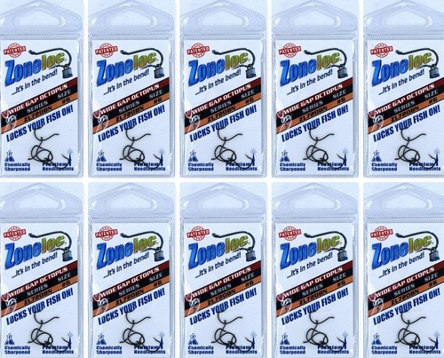 (10) Packs Zoneloc Wide Gap Octopus Fish Hooks Size #6 ZL720BN-6 Brand New