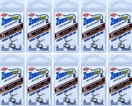 (10) Packs Zoneloc Wide Gap Octopus Fish Hooks Size #6 ZL720BN-6 Brand New - Photo 1 sur 4