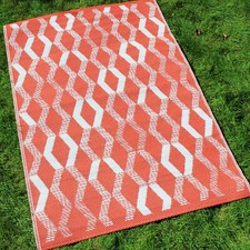 Image of Fusion Outdoor Garden Patio Rug Rico Geometric 120 x 170cm 5 Colours Available