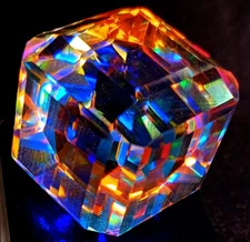 Certified 500.56 Ct Natural Cube Rainbow Color Huge Mystic Quartz Loose Gemstone
