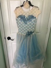 Curtain Call - Ballet Tutu Tulle Dress Costume Blue Princess Size AME