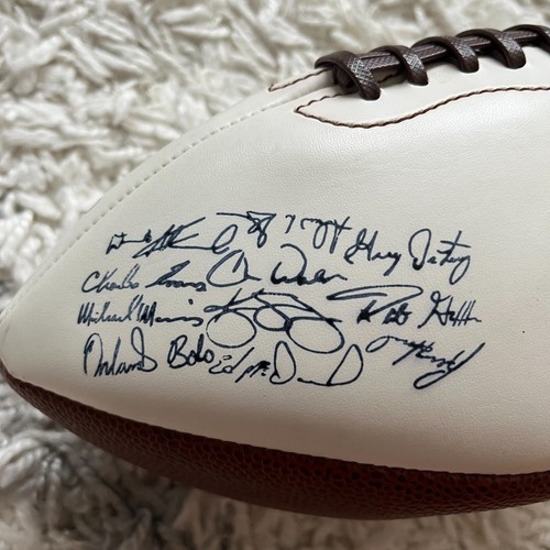 Autographed Minnesota Vikings Football Signed Ball By Multiple Players READ DESC - Picture 5 of 9