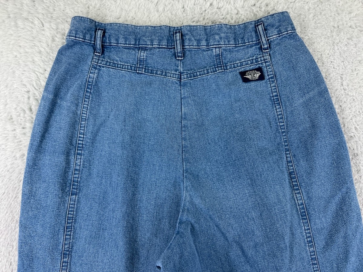 VINTAGE Dockers Pants Womens 12 Blue Jeans Denim 90's