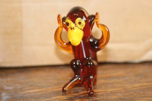Kleine Vintage Kunst Glas Tier Figuren zur Auswahl Pinguin Marienkäfer Affe Bär etc - Bild 4 von 42