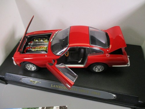 AX228 RICKO 1/18 1:18 LAMBORGHINI 350 GT 1964 REF 32135 ROUGE - Foto 6 di 16