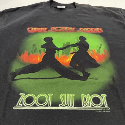 🔥Vintage Swing T Shirt Cherry Poppin Daddies Zoot Suit Riot Swing
