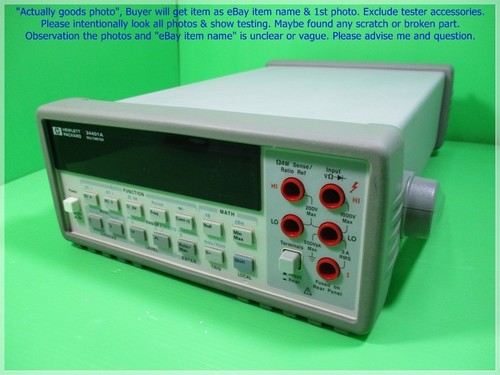 Hewlett packard HP Agilent 34401A, Digital Multimeter as photo, sn: dφm . - Picture 5 of 12