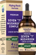  Mushroom Complex Liquid Drops | 4 Fl Oz | 7 in 1 | by Piping Rock