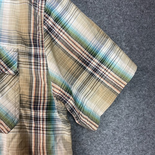 PRANA Shirt Adult Extra Large Plaid Short Sleeve Button Up Casual Outdoor Mens. - Picture 7 of 13