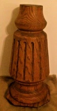 Antique Ornate Staircase Newel? 17" tall Oak? Arts & Crafts Primitive Furniture