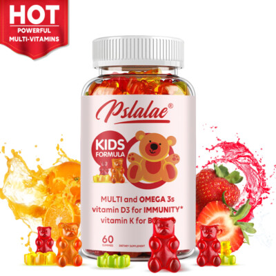 Gummibärchen Für Kinder  Mit Multivitaminen Und Mineralien Sowie Omega 3 Fischöl