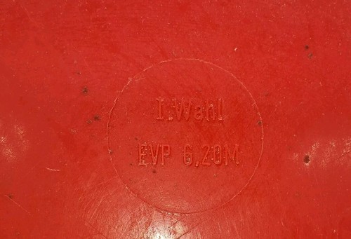 DDR Plaste Wasch Schüssel Waschschüssel Pneumant Durchmesser 38 cm Rot - Bild 3 von 6