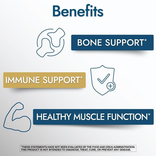 Vitamin D3 5000iu (125mcg) High Potency, Dietary Supplement to Support Bone Heal - Picture 3 of 9