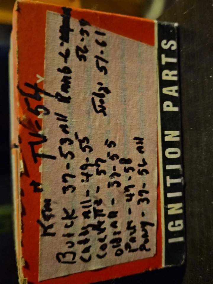 NORS NIEHOFF TV-54 Points FOR 57 CORVETTE/37-53 BUICK/47-58 PACKARD - Изображение 2 из 4