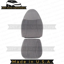 1992-1996 For Ford Bronco Driver Top & Bottom Cloth Seat Covers Gray