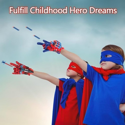Spider Web Shooter with Gloves, Superheroes Cosplay Action Figure Gift for Kids - Picture 5 of 9
