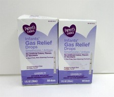 Infants' Gas Relief Simethicone Drops, 20mg, 1 fl. Oz. Lot of 2 5/26