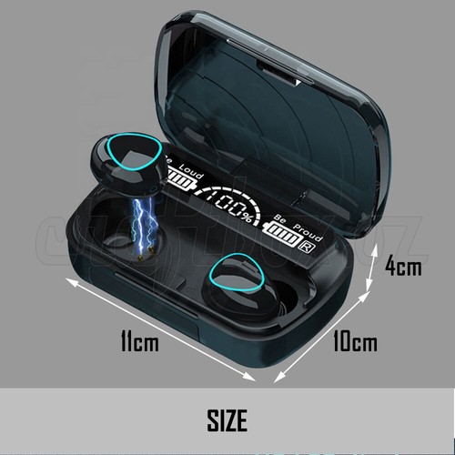 5.3 Wireless Bluetooth Earphones Headphones Earbuds Sport Gym for iPhone Apple - Picture 2 of 12