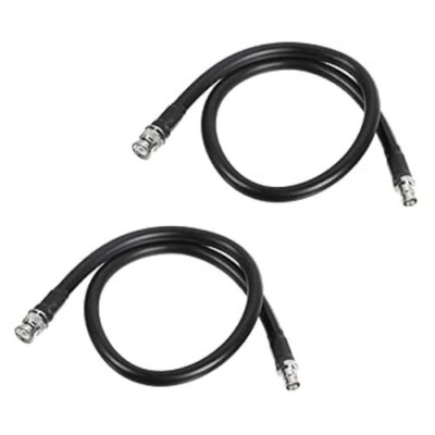 Beschaffungskarte 2 Stück 50 Ohm BNC-Stecker auf BNC-Buchse Koaxialkabel RG8 60 cm/2 Fuß 10 mm