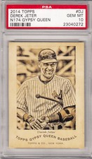 2014 Topps Gypsy Queen NY Yankees Derek Jeter #N174-DJ PSA 10 low pop