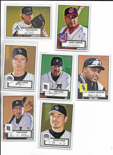 2001 Topps Heritage PICK-A-CARD Damon Buhner Snow Thome Soriano FINISH YOUR SET - Picture 61 of 219