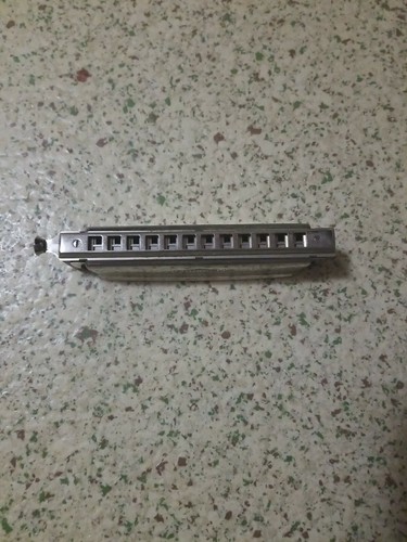 M HOENNER CHROMONICA SUPER-R HARMONICA WITH CASE, ANTIQUE, Made in West Germany - Picture 6 of 9
