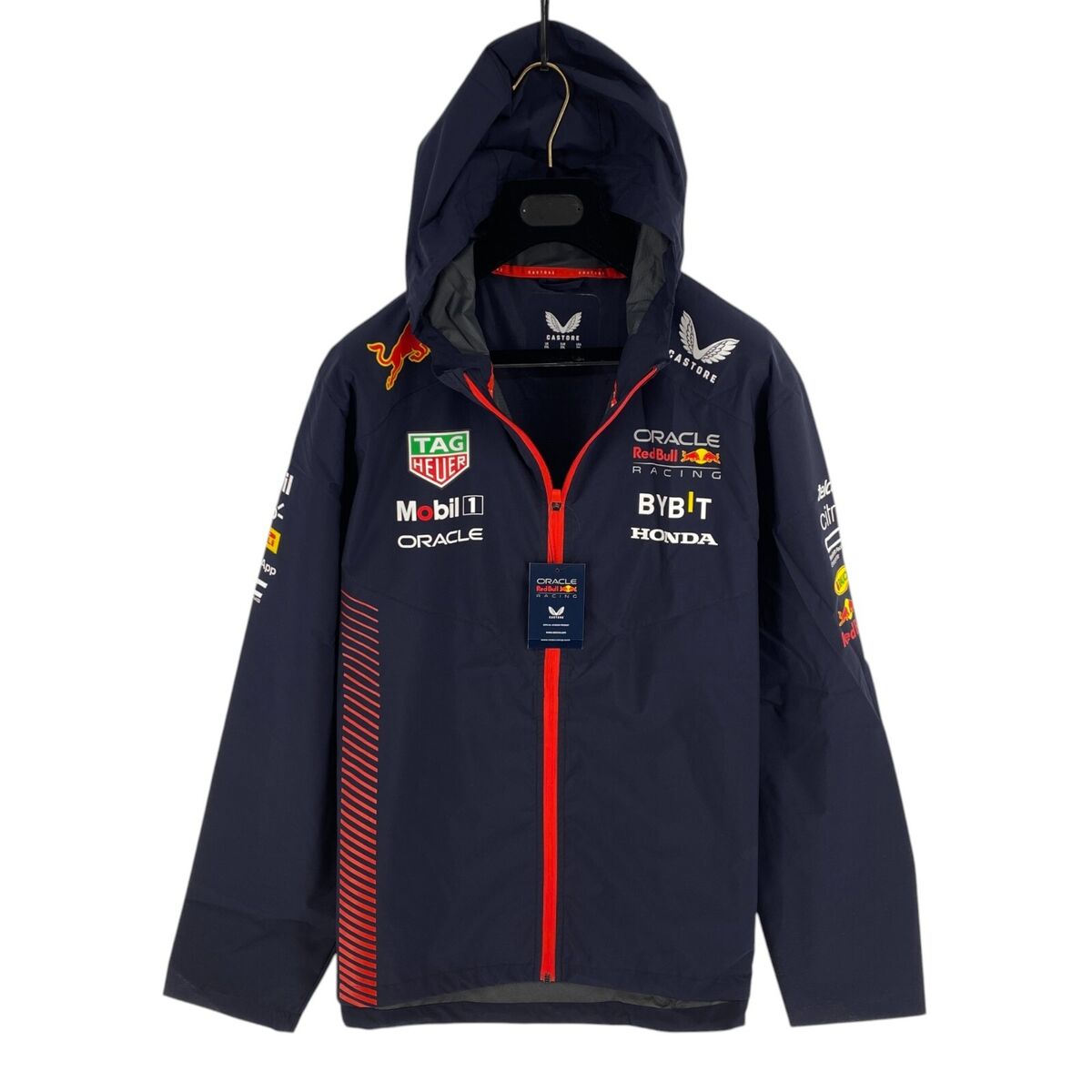 Red Bull Racing F1 Team Water Resistant Jacket Unisex Navy Red Bull Racing F1 Team Water Resistant Jacket Unisex Navy