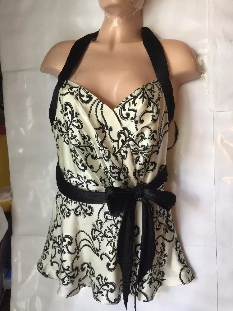 NWT WHITE HOUSE BLACK MARKET SATIN HALTER BUSTIER CORSET TOP Size 4