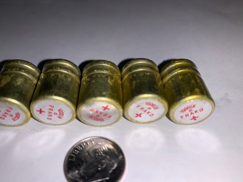 FRAKO 6 Volt 1000uF Radial Electrolytic Capacitor Red Mark NOS 5 PCS - Picture 8 of 12