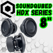 SoundQubed 8" HDX Subwoofer D4 Ohm Dual Voice Coil 850 Watt RMS Power