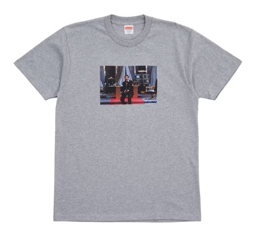 Supreme Scarface Friend Tee Heather Grey | eBay