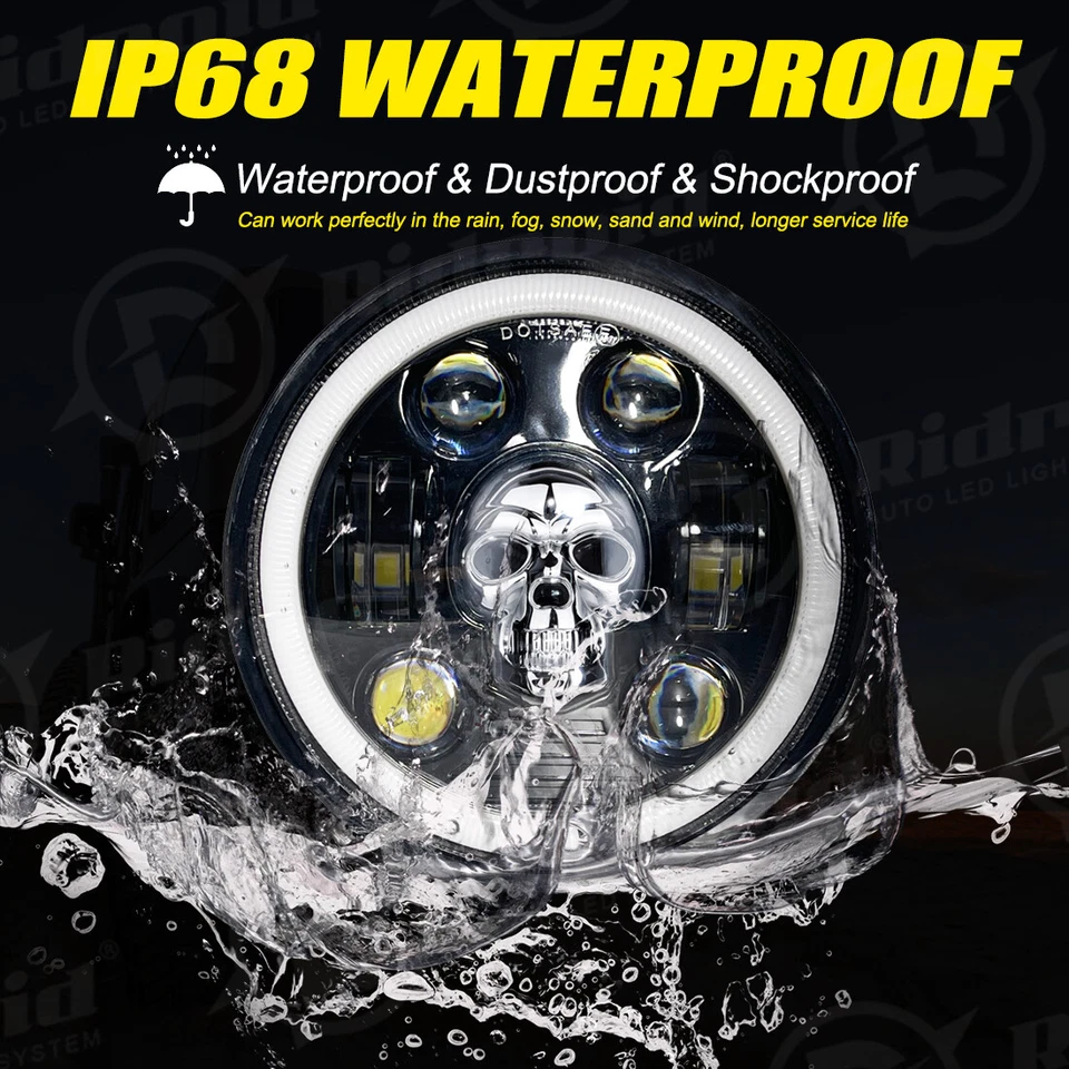 Nuevo haz redondo LED 4 piezas 5,75" pulgadas actualización haz HI/LO para Peterbilt 349 359 Foto 2 de 4