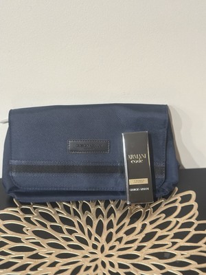 New Armani 2-pc fragrance 15 ml with Navy men s Pouch sealed fragrance