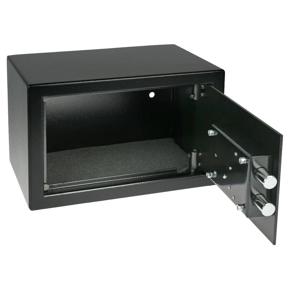 HMF Safe Möbeltresor Doppelbartschloss Hotelsafe Geldsafe Geldschrank Minisafe - Bild 3 von 4