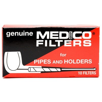 6 Genuine Medico Tobacco Pipe & Cigar Holder Filters Boxes NEW 2 1/4'' 60ct